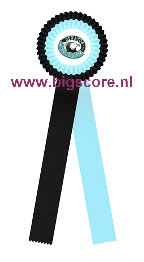 R 02 2-Ringsrozet Ø 10,5 L: 30 cm Bedrukt op 1 Liaster